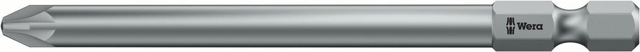 Wera 05060035001, PZ2 - Pozidriv Screwdriver Bit 855/4 Z, 1/4" Hex Power Drive, Length 3.5" (89mm)