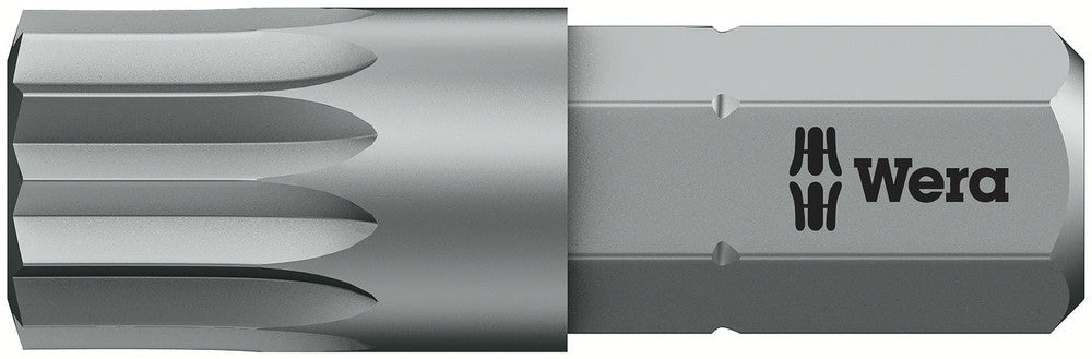 Wera 05066165001, M8 - Triple Square (XZN) Screwdriver Bit 860/1, 1/4" Hex Insert Drive, Length 1" (25mm)