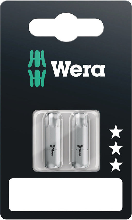 Wera 05073317001, TX 40 - Torx Key Screwdriver Bit 867/1 SB, 1/4" Hex Insert Drive, Length 1" (25mm)