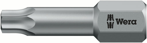 Wera 05066300001, TX 5 - Torx Key Screwdriver Bit 867/1 TZ, 1/4" Hex Insert Drive, Length 1" (25mm), Torsion