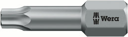 Wera 05066301001, TX 6 - Torx Key Screwdriver Bit 867/1 TZ, 1/4" Hex Insert Drive, Length 1" (25mm), Torsion