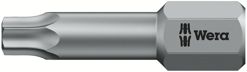 Wera 05066310001, TX 20 - Torx Key Screwdriver Bit 867/1 TZ, 1/4" Hex Insert Drive, Length 1" (25mm), Torsion