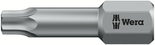 Wera 05066310001, TX 20 - Torx Key Screwdriver Bit 867/1 TZ, 1/4" Hex Insert Drive, Length 1" (25mm), Torsion