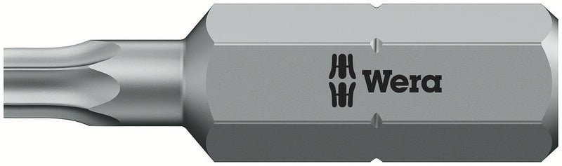 Wera 05066500001, TX 10 - Torx Key Screwdriver Bit 867/1 Z, 1/4" Hex Insert Drive, Length 1" (25mm), Tamper Resistant