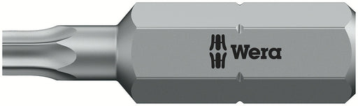 Wera 05066500001, TX 10 - Torx Key Screwdriver Bit 867/1 Z, 1/4" Hex Insert Drive, Length 1" (25mm), Tamper Resistant