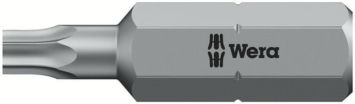 Wera 05066505001, TX 15 - Torx Key Screwdriver Bit 867/1 Z, 1/4" Hex Insert Drive, Length 1" (25mm), Tamper Resistant
