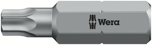Wera 05066515001, TX 25 - Torx Key Screwdriver Bit 867/1 Z, 1/4" Hex Insert Drive, Length 1" (25mm), Tamper Resistant
