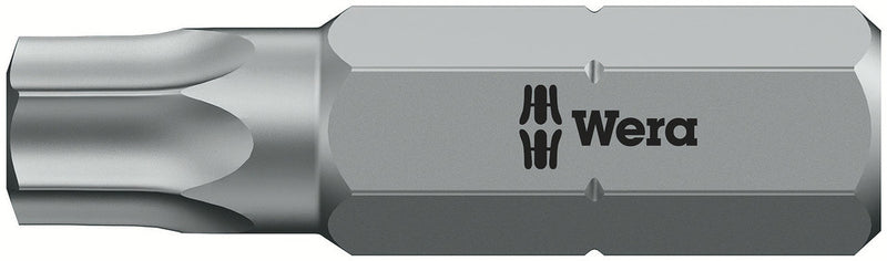 Wera 05066525001, TX 30 - Torx Key Screwdriver Bit 867/1 Z, 1/4" Hex Insert Drive, Length 1" (25mm), Tamper Resistant