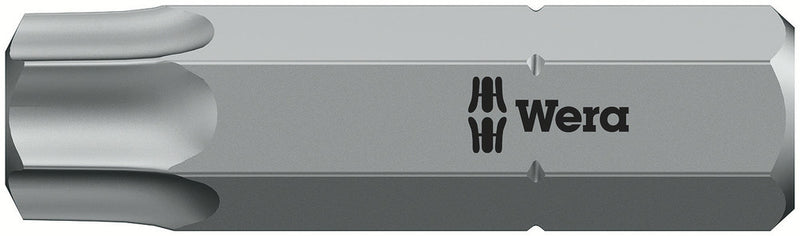 Wera 05066530001, TX 40 - Torx Key Screwdriver Bit 867/1 Z, 1/4" Hex Insert Drive, Length 1" (25mm), Tamper Resistant