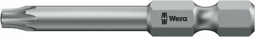 Wera 05134732001, IPR30 TorxPlus (5-Lobe) Screwdriver Bit 867/4, 1/4" Hex Power Drive, Length 2" (50mm), Tamper Resistant