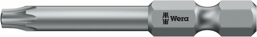 Wera 05204126001, IPR20 TorxPlus (5-Lobe) Screwdriver Bit 867/4, 1/4" Hex Power Drive, Length 2" (50mm), Tamper Resistant