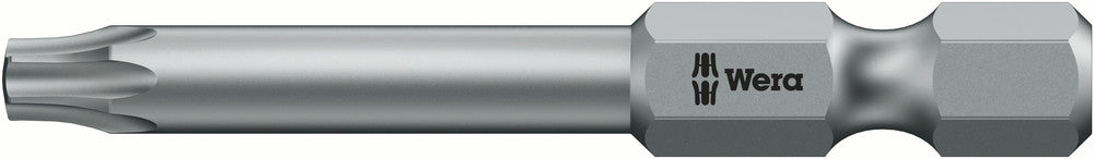 Wera 05134655001, IPR25 TorxPlus (5-Lobe) Screwdriver Bit 867/4, 1/4" Hex Power Drive, Length 2" (50mm), Tamper Resistant