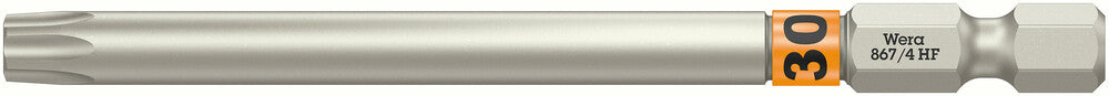 Wera 05060516001, TX 30 - Torx Key Screwdriver Bit 867/4, 1/4" Hex Power Drive, Length 3.5" (89mm)