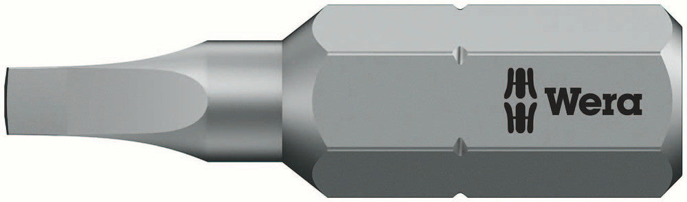 Wera 05066410001, SQ2 - Square Key Screwdriver Bit 868/1 Z, 1/4" Hex Insert Drive, Length 1" (25mm)