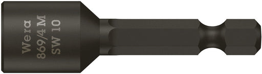 Wera 05060255001, 1/4" Hex Socket Nutsetter 869/4 M, 1/4" Hex Power Drive, Length 2.6" (65mm), Fixed Magnet