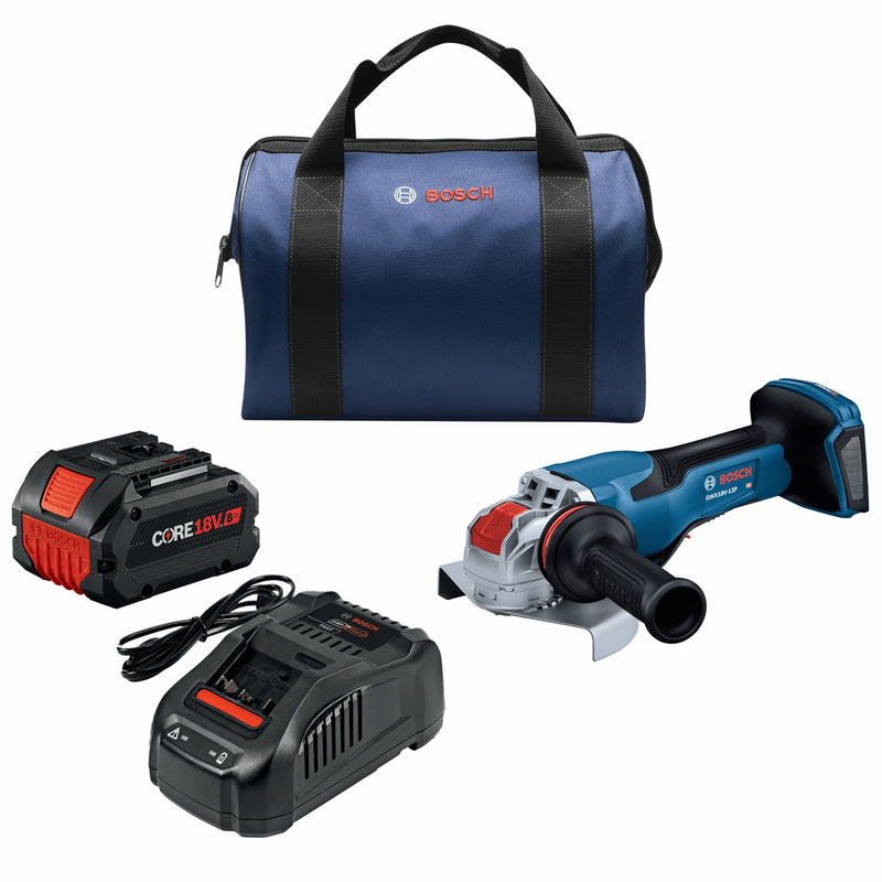 Bosch GWX18V-13PB14, 18V X-LOCK 5-6 In. Angle Grinder Kt