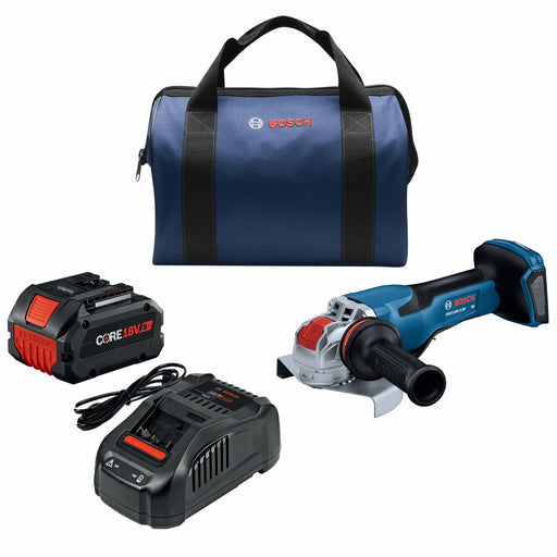 Bosch GWX18V-13PB14, 18V X-LOCK 5-6 In. Angle Grinder Kt
