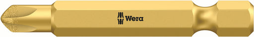 Wera 05066694001, #10 - Torq-Set Screwdriver Bit 871/4 DC, 1/4" Hex Power Drive, Length 2" (50mm), Diamond Coated