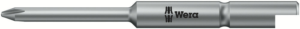 Wera 05066853001, 0 - Microstix Screwdriver Bit 872/9, 4mm Halfmoon Drive, Length 1.7" (44mm)