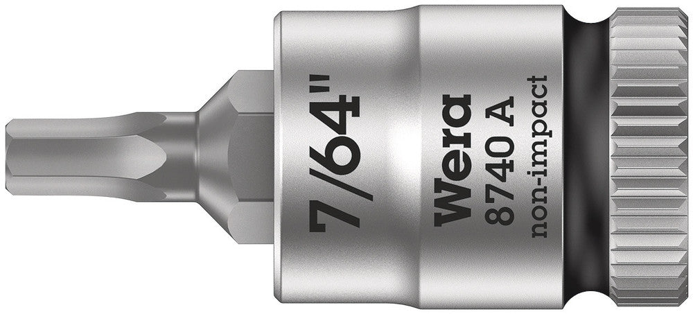 Wera 05003382001, 8740 A Zyklop bit socket, 1/4" drive