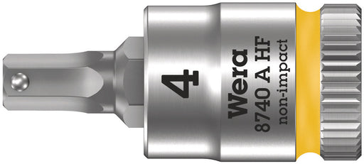 Wera 05003333001, 8740 A HF Zyklop bit socket with holding function, 1/4" drive