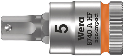 Wera 05003335001, 8740 A HF Zyklop bit socket with holding function, 1/4" drive