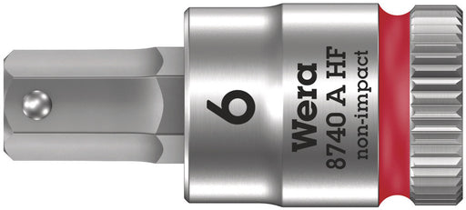 Wera 05003337001, 8740 A HF Zyklop bit socket with holding function, 1/4" drive