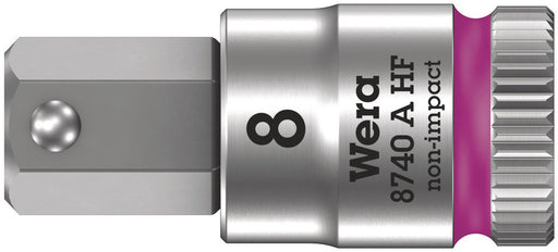 Wera 05003339001, 8740 A HF Zyklop bit socket with holding function, 1/4" drive