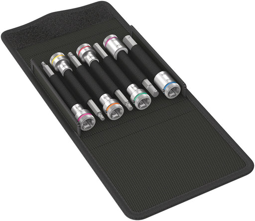 Wera 05003181001, 8740 B HF Imperial 1 Zyklop bit socket set with holding function, 3/8" drive