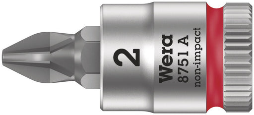 Wera 05003351001, 8751 A Phillips Zyklop bit socket, 1/4" drive