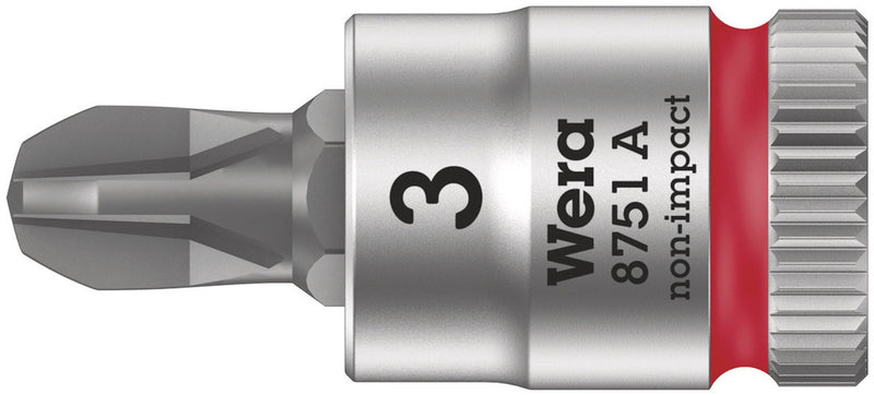Wera 05003352001, 8751 A Phillips Zyklop bit socket, 1/4" drive