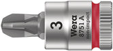 Wera 05003352001, 8751 A Phillips Zyklop bit socket, 1/4" drive