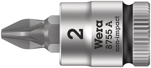 Wera 05003354001, 8755 A Pozidriv Zyklop bit socket, 1/4" drive