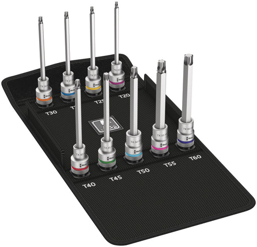 Wera 05004212001, 8767 C TORX® HF 3 Zyklop bit socket set with 1/2" drive, with holding function