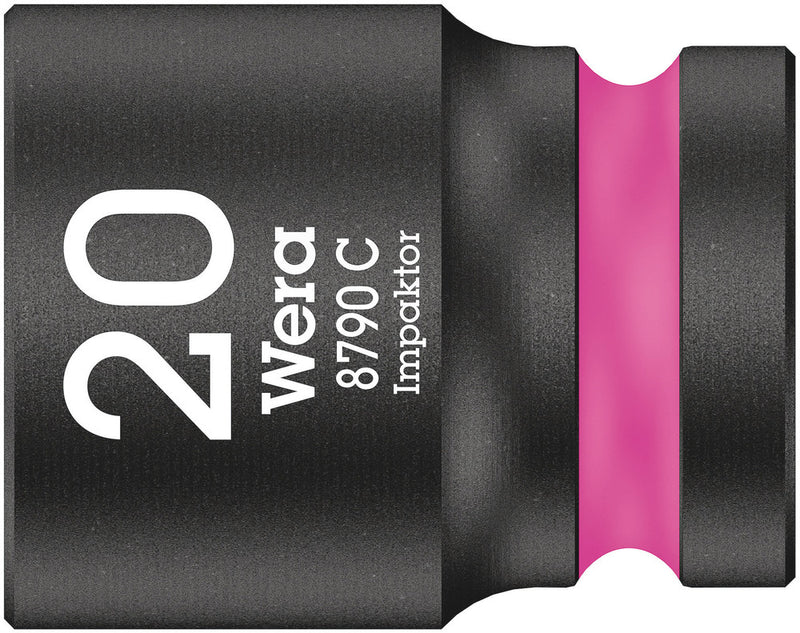 Wera 05004577001, 20mm Hex Socket, 1/2" Square Drive, Metric Hex, 6-Point, Impact Socket, 8790 C Impaktor