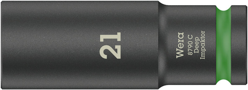 Wera 05004837001, Metric Hex, 6-Point, Impact Socket, 8790 C Impaktor Deep