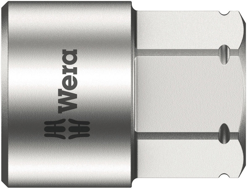 Wera 05003690001, 10mm Hex Socket, 1/4" Square Drive, Metric Hex, 6-Point, Chrome, Hand Socket, 8790 FA