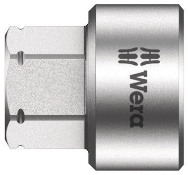 Wera 05003684001, 12mm Hex Socket, 1/4" Square Drive, Metric Hex, 6-Point, Chrome, Hand Socket, 8790 FA