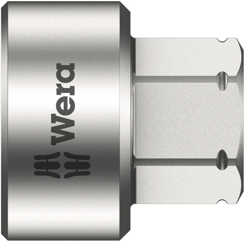 Wera 05003685001, 13mm Hex Socket, 1/4" Square Drive, Metric Hex, 6-Point, Chrome, Hand Socket, 8790 FA