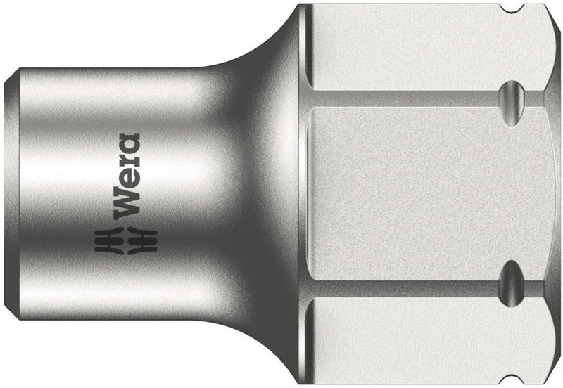 Wera 05003668001, 5.5mm Hex Socket, 1/4" Square Drive, Metric Hex, 6-Point, Chrome, Hand Socket, 8790 FA