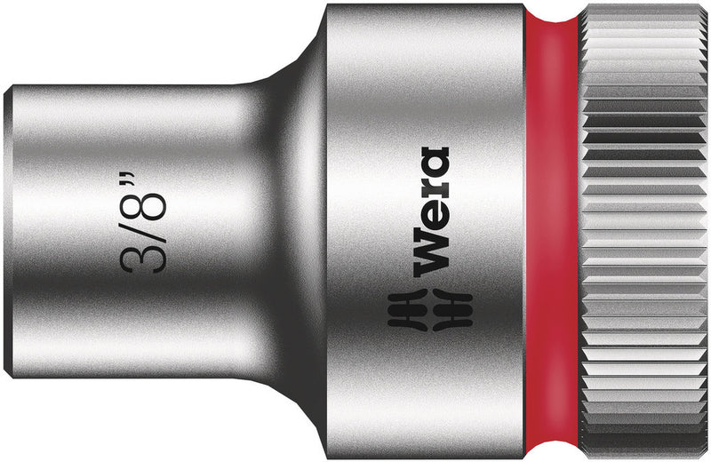 Wera 05003618001, 3/8" Hex Socket, 1/2" Square Drive, Inch Hex, 6-Point, Chrome, Power Socket, 8790 HMC