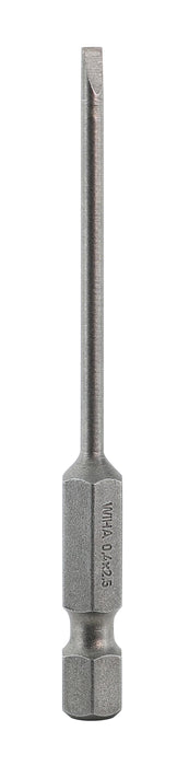 Wiha 74033 Slotted Bit 2.5 - 70mm - 10 Pack