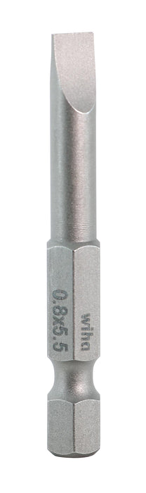 Wiha 74015 Slotted Bit 5.5 - 50mm -  10 Pack