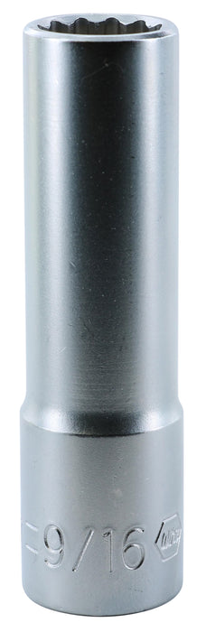 Wiha 33854 12 Point - 1/2" Drive Deep Socket 9/16"