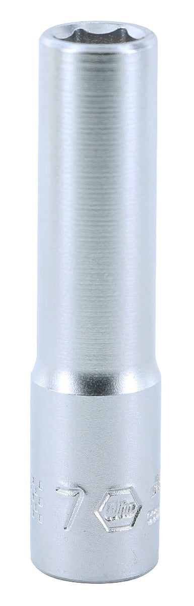 Wiha 33344 6 Point - 1/4 Inch Drive Socket - 7.0mm x 50mm