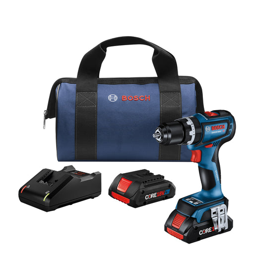 Bosch GSB18V-800CB24, 1/2 In. Hammer Drill/Driver Kit