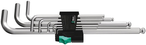 Wera 05022087001, Chrome, Ball-End, Hex-Plus, Metric Hex L-Key, 950/9