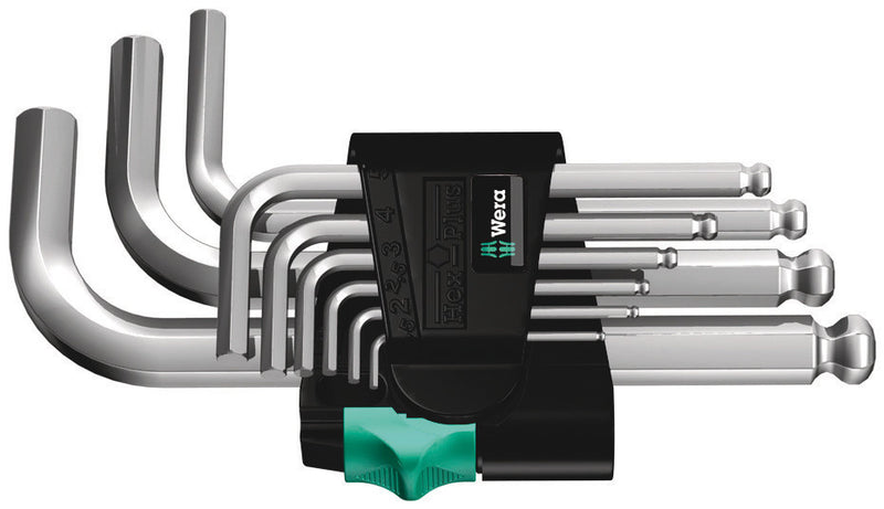 Wera 05133163001, Chrome, Ball-End, Hex-Plus, Metric Hex L-Key, 950/9