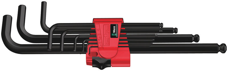 Wera 05073596001, BlackLaser, Ball-End, Hex-Plus, Metric Hex L-Key, 950/9
