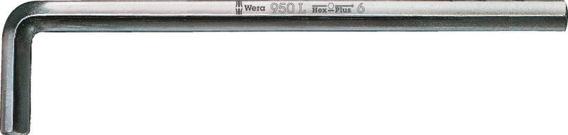 Wera 05021630001, Chrome, Hex-Plus, Metric Hex L-Key, 950 L